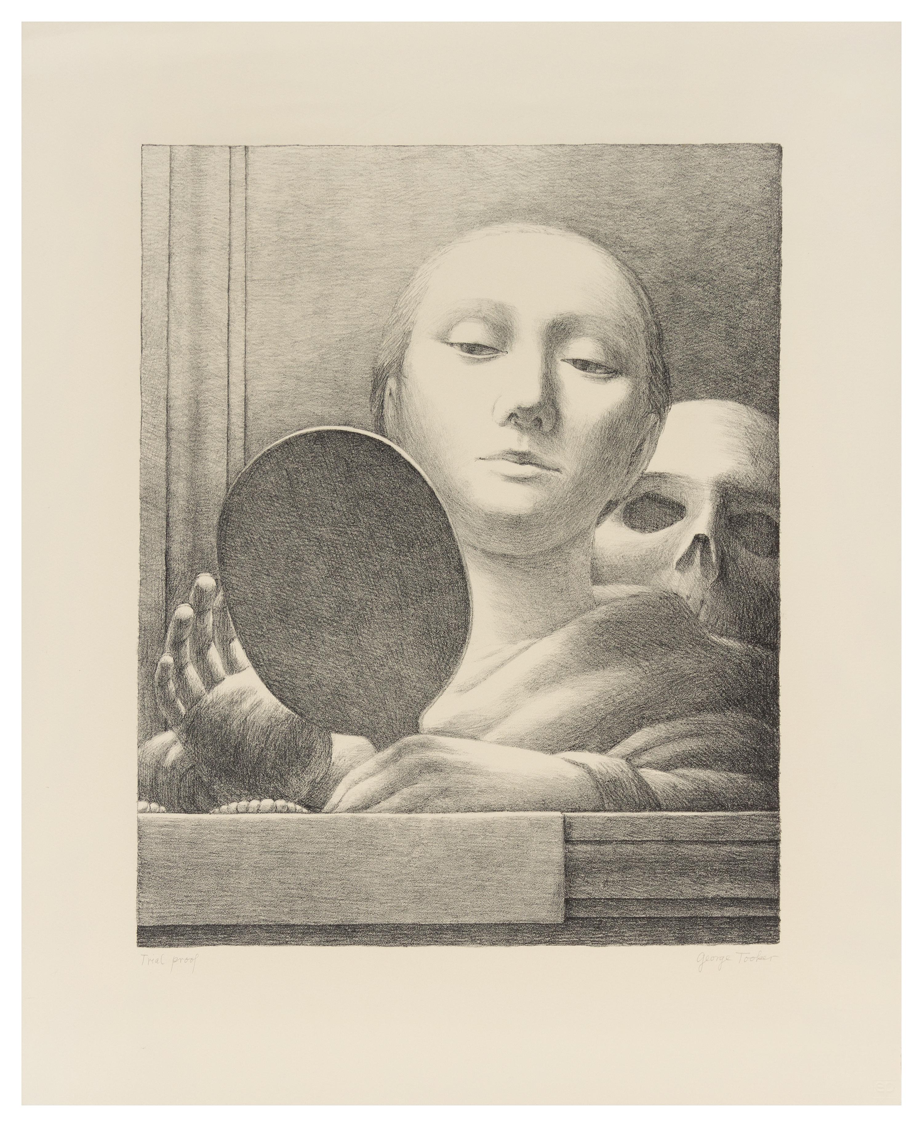 George Tooker, (American, 1920-2011), The Mirror, 1978