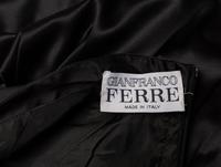 Gianfranco Ferré, Black Charmeuse Evening Gown