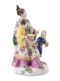A Meissen Porcelain Chinoiserie Group