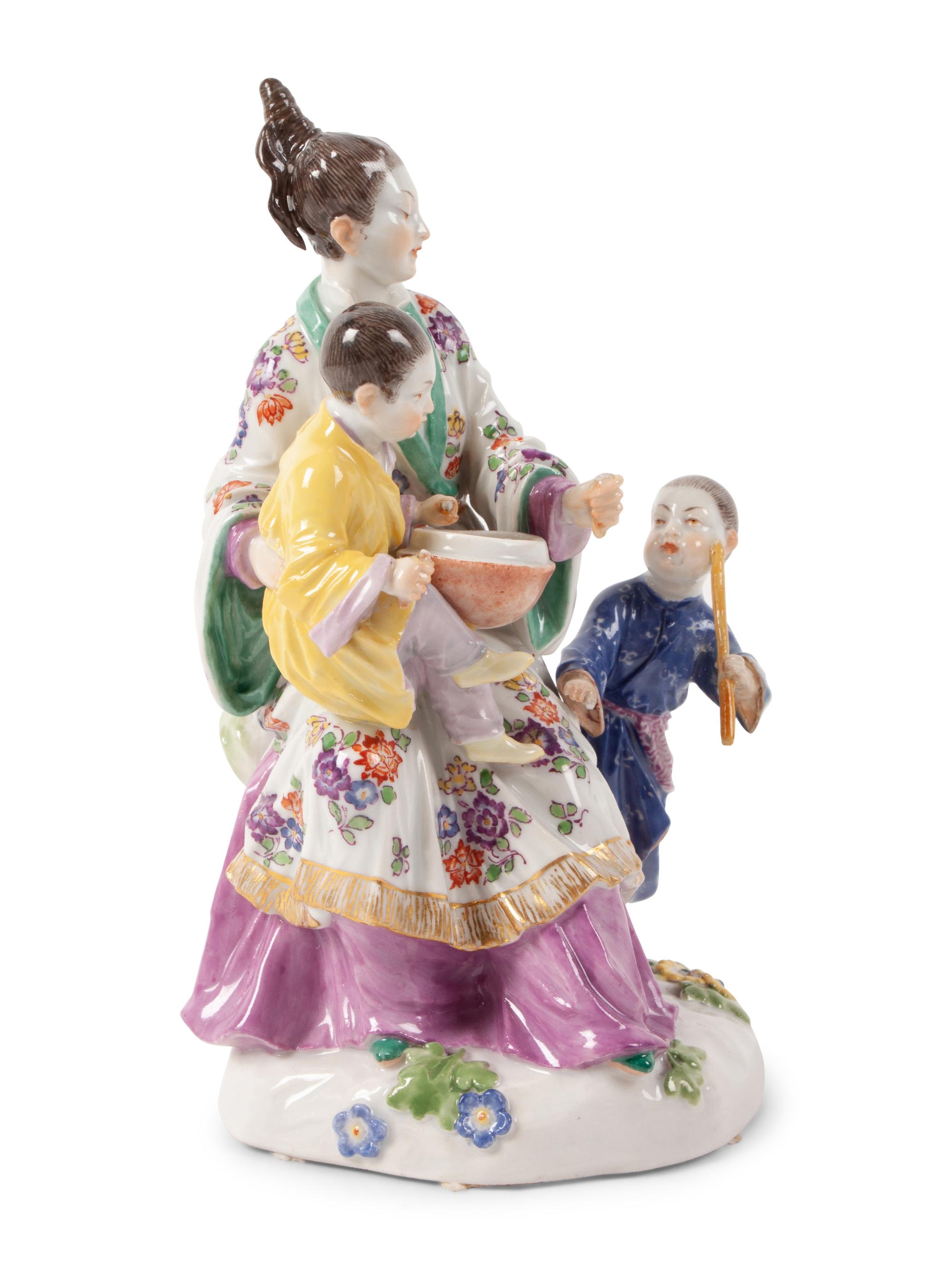 A Meissen Porcelain Chinoiserie Group