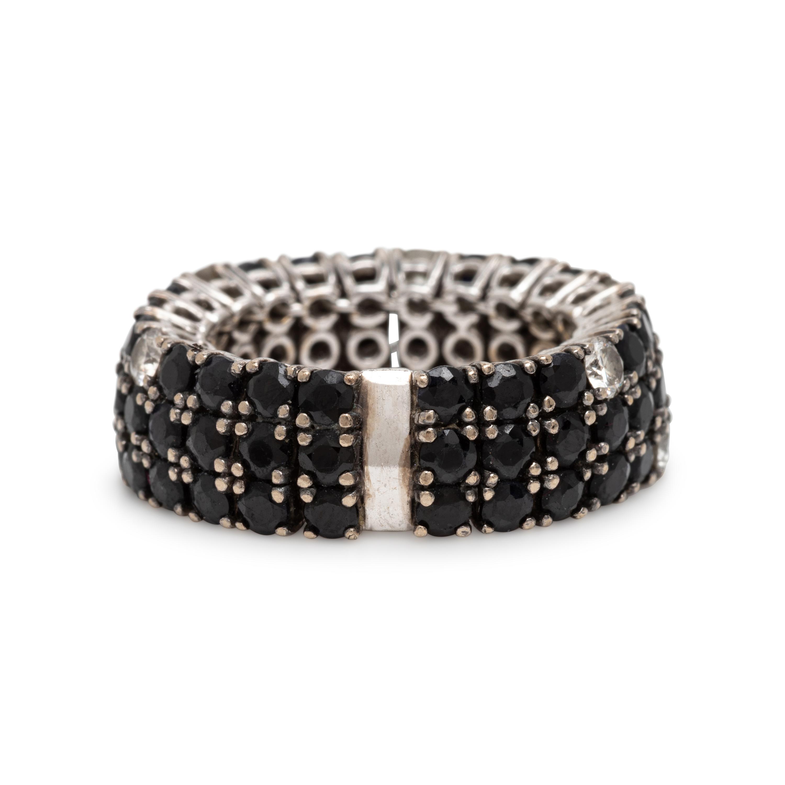 Roberto Coin, Sapphire and Diamond Flexible Ring