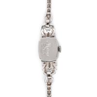 HAMILTON, PLATINUM, 14K WHITE GOLD AND DIAMOND WRISTWATCH