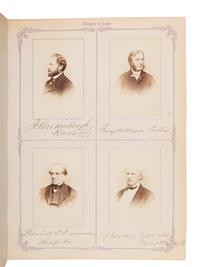 [Americana] Photo Album of the Constitutional Convention of the State of New York in 1867