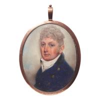 Attributed to John Barry (English, active 1784-1827), A Portrait Miniature of a Gentleman