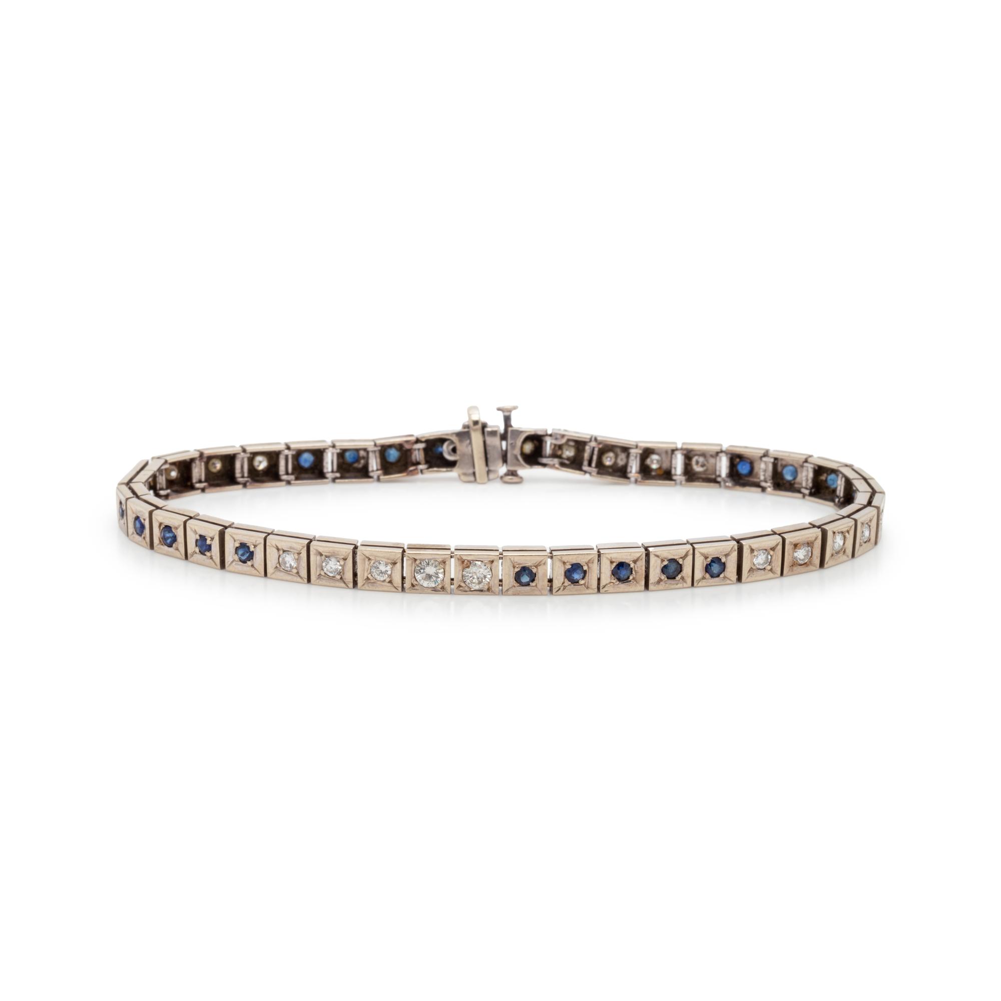 SAPPHIRE AND DIAMOND BRACELET