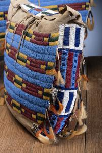 Cheyenne Beaded Hide Possible Bags, Matched Pair