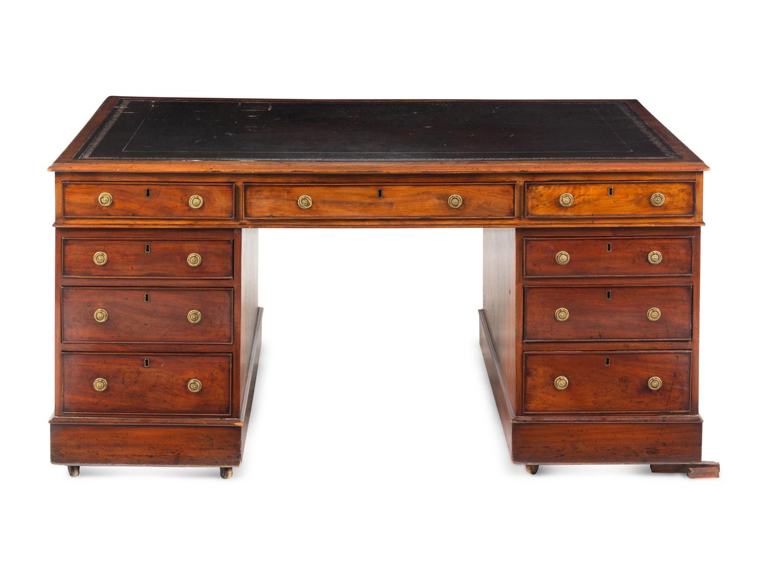 A George III Mahogany Partners’ Desk