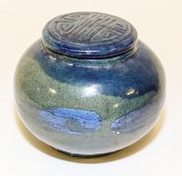 A Chinese Turquoise Glazed Pottery Jar Height 5 1/2 x diameter 6 1/2 inches. — 20TH CENTURY