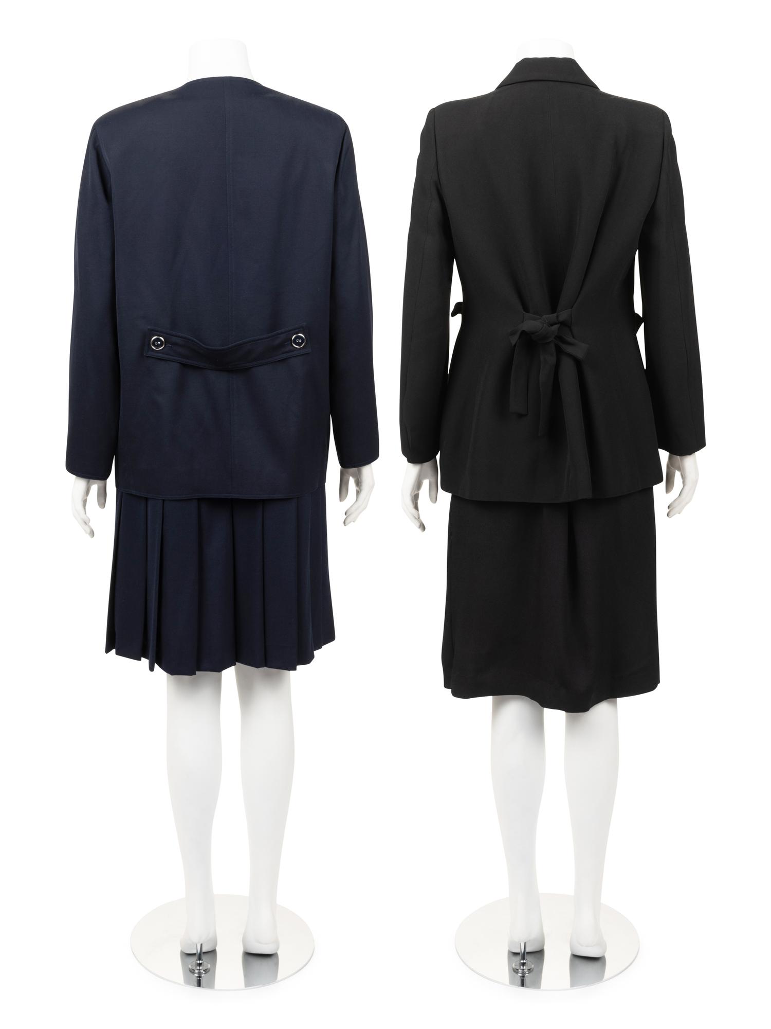 Two Designer Two-Piece Suits: One Moschino, One Courrèges, 1980-2000s