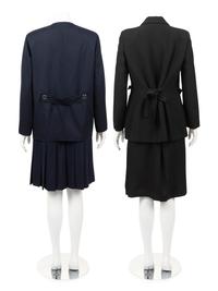 Two Designer Two-Piece Suits: One Moschino, One Courrèges, 1980-2000s