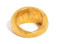 A Roman Gold and Carnelian Finger Ring with the Portrait Head of Socrates