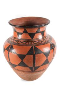 Santo Domingo Redware Olla Height 13 x diameter 9 3/4 inches — Circa 1910