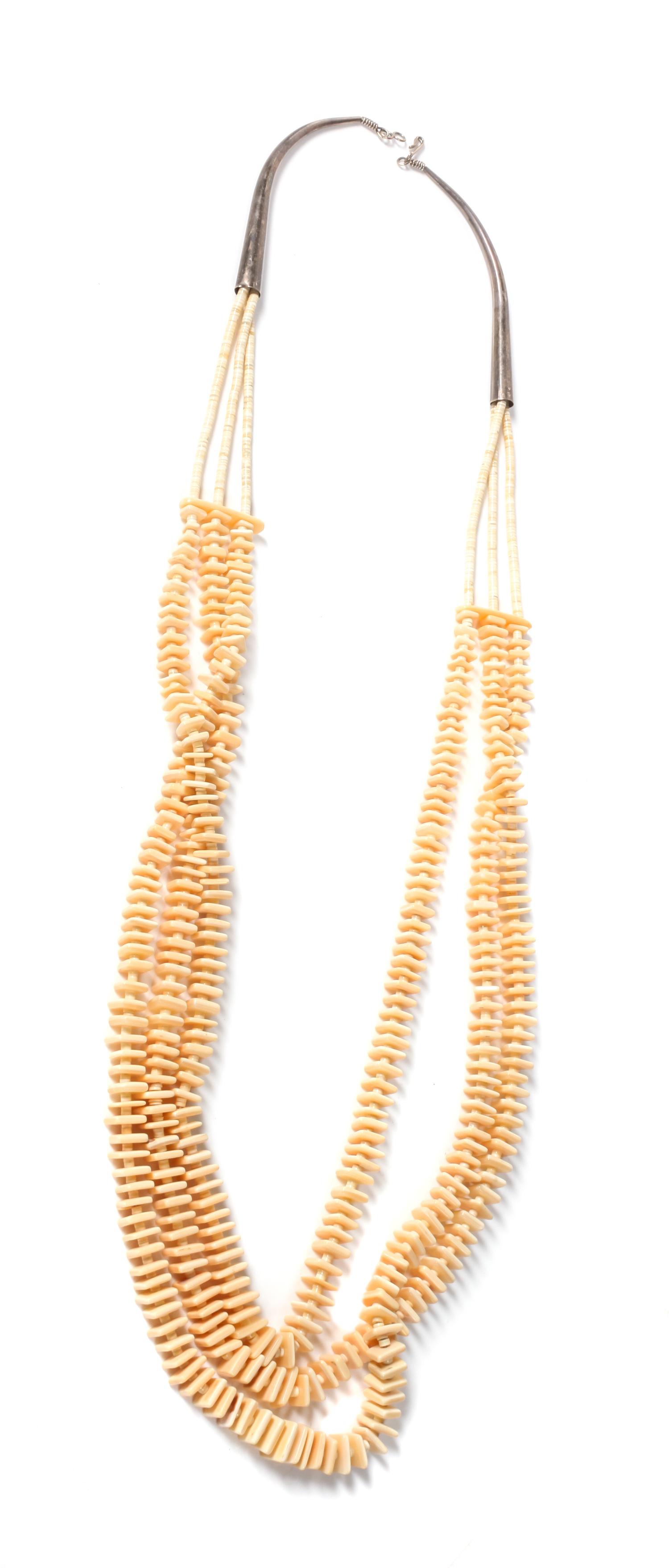 Three Southwestern Necklaces Length of fetish approximately 13 inches