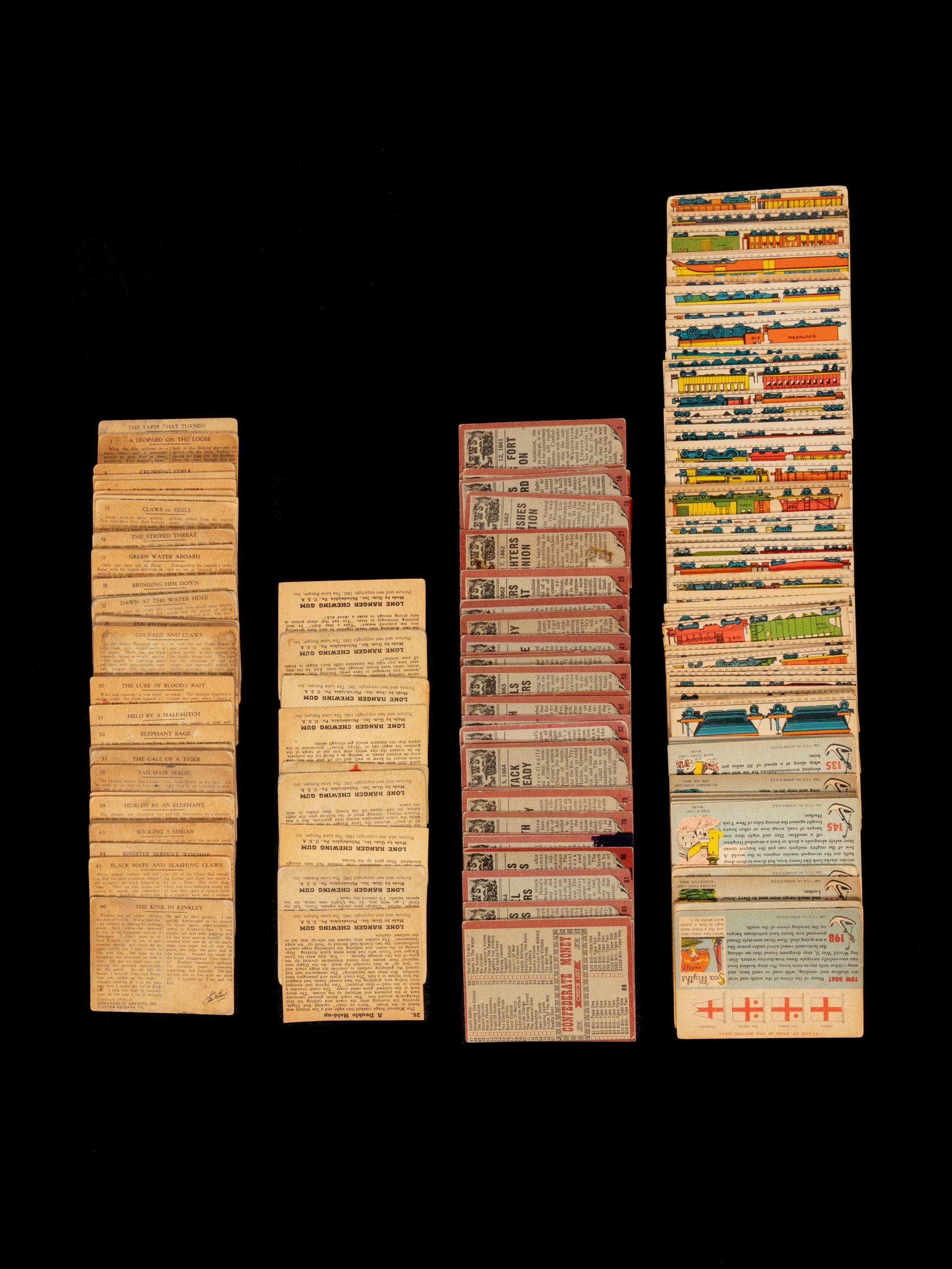 A Collection of Mid Century Non Sport Trading Cards