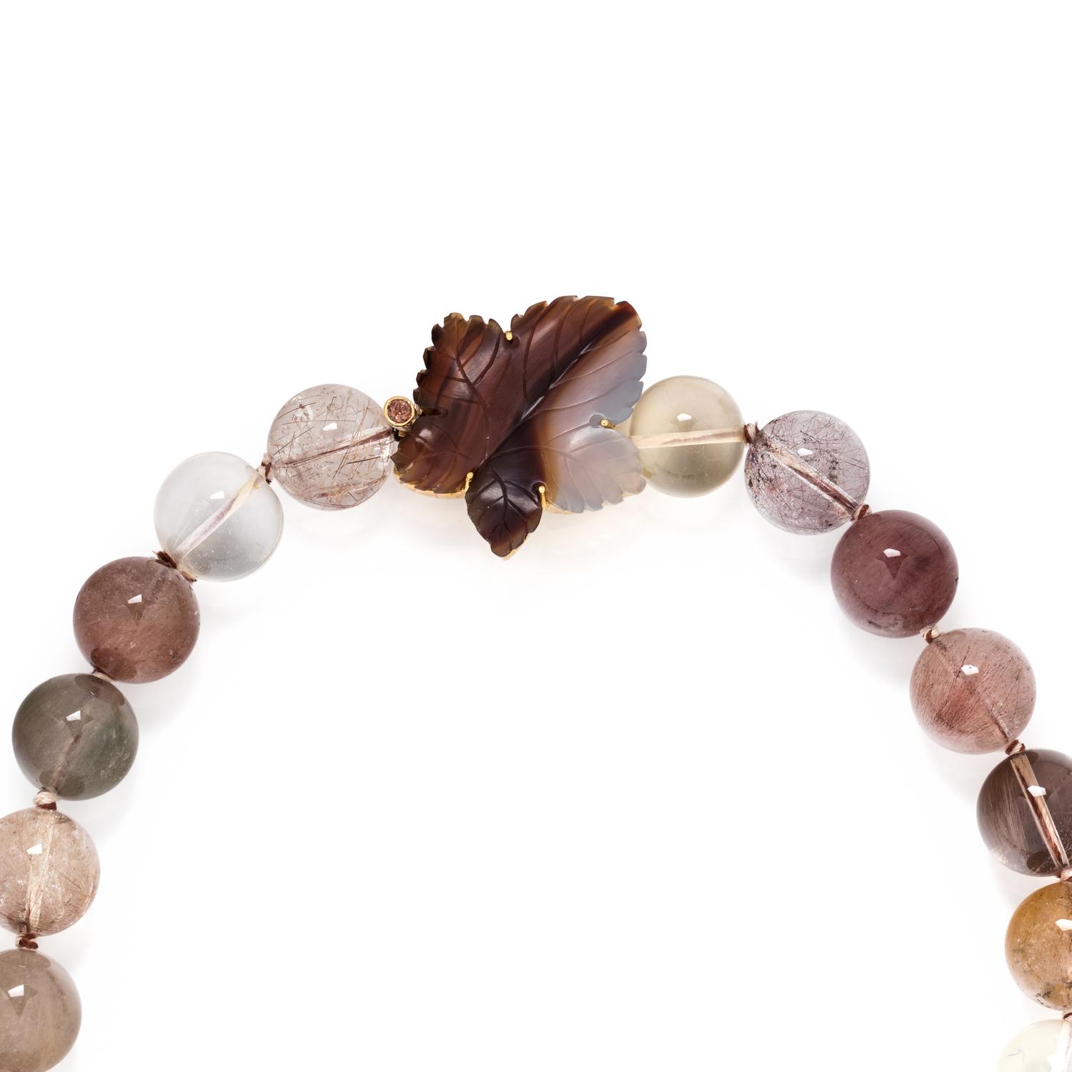 DOROTA, QUARTZ BEAD NECKLACE