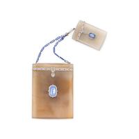 FRENCH, ANTIQUE, CARVED AGATE CIGARETTE CASE AND MATCH SAFE