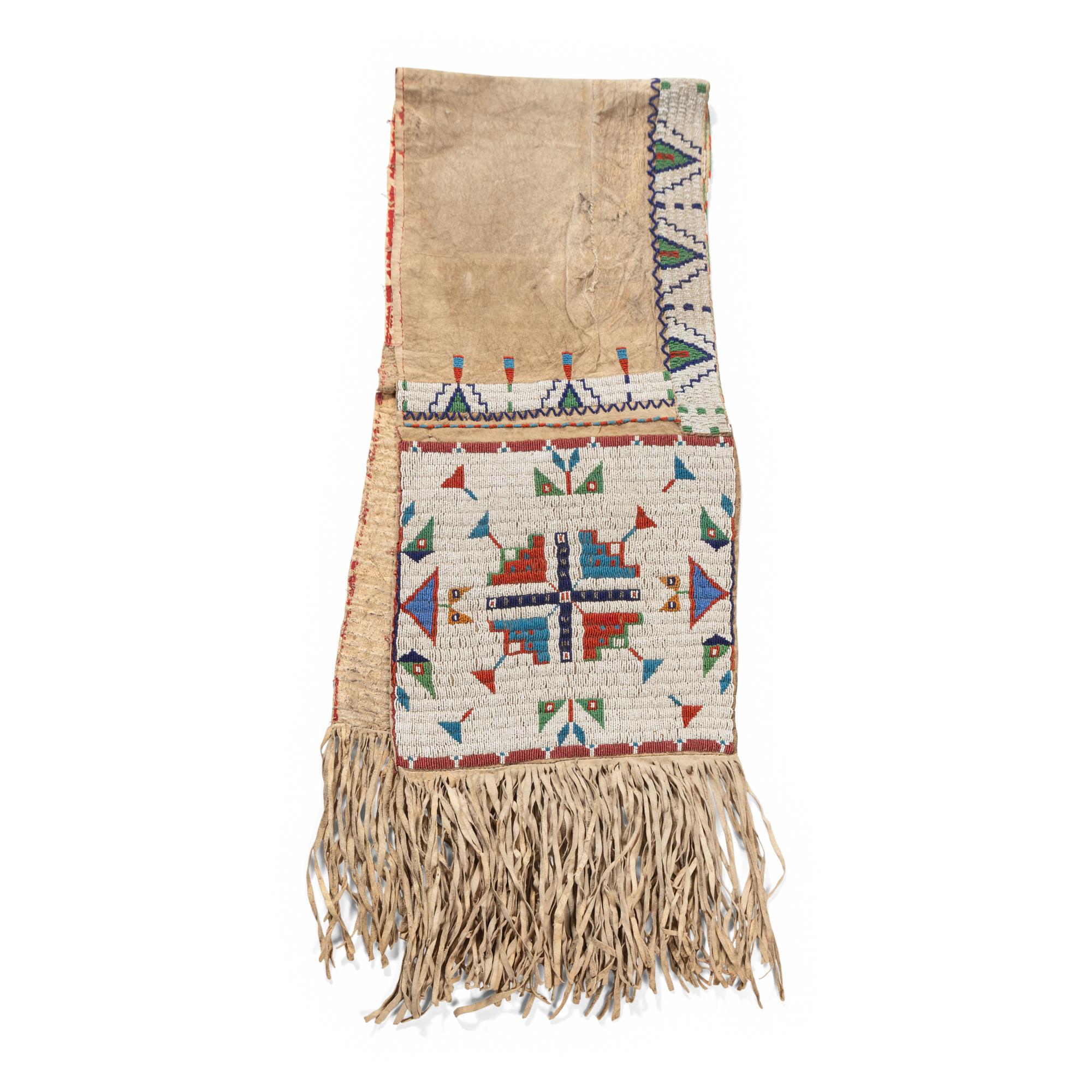 Sioux Beaded Hide Saddle Drapes