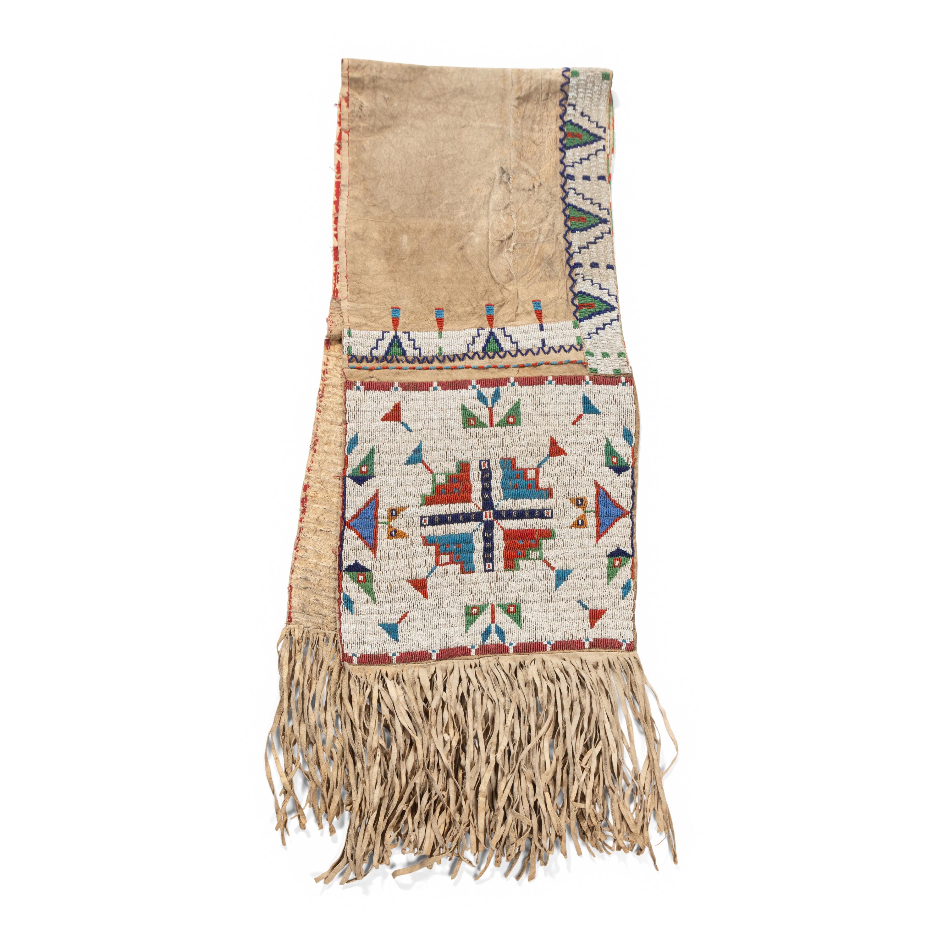 Sioux Beaded Hide Saddle Drapes