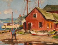 Waterfront at Essex. Conn , c. 1953