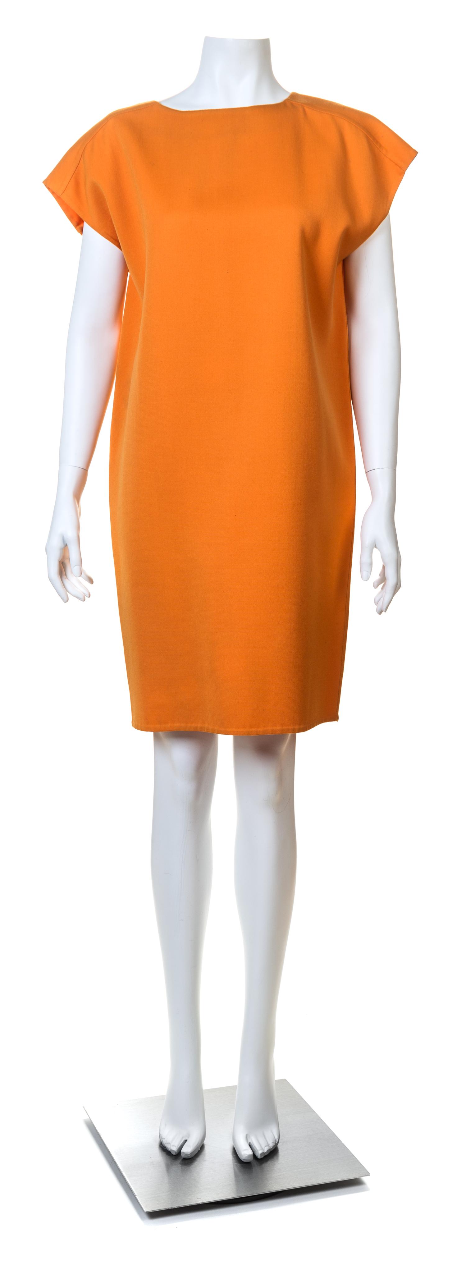 A Bill Blass Orange Wool Jumper, No size.
