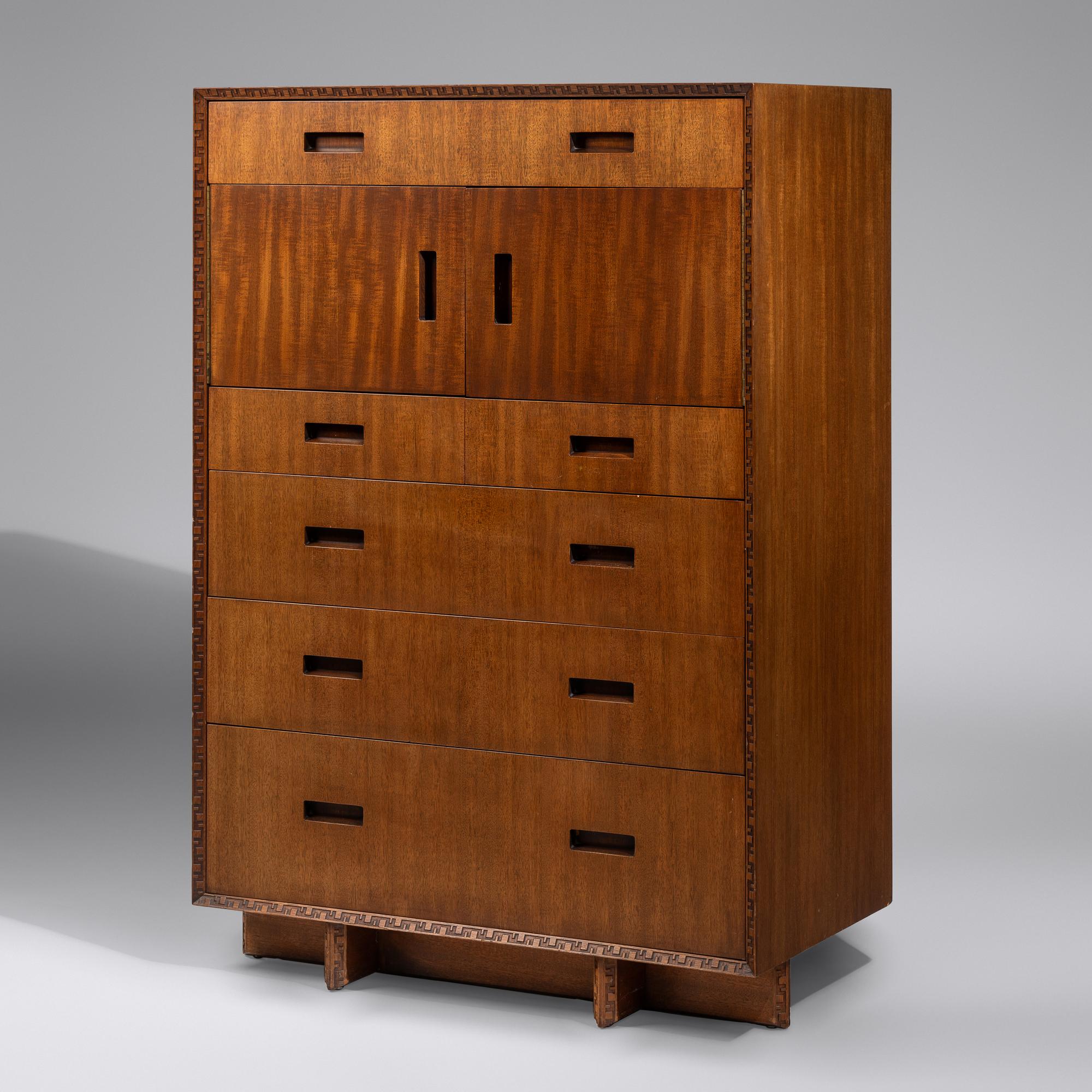 Taliesin high chest, c. 1955 Heritage Henredon, USA