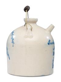 A Cobalt Decorated Stoneware Harvest or Field Jug Attributed to Wingerter Pottery