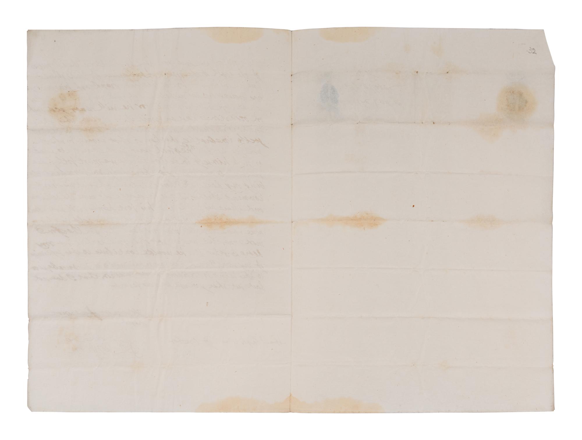 [ENGLISH & CONTINENTAL MANUSCRIPTS]. STUART, Elizabeth (1596-1662). Autograph letter signed (“Elizabeth”), to Henry Rich. The Hague, October [1637].
