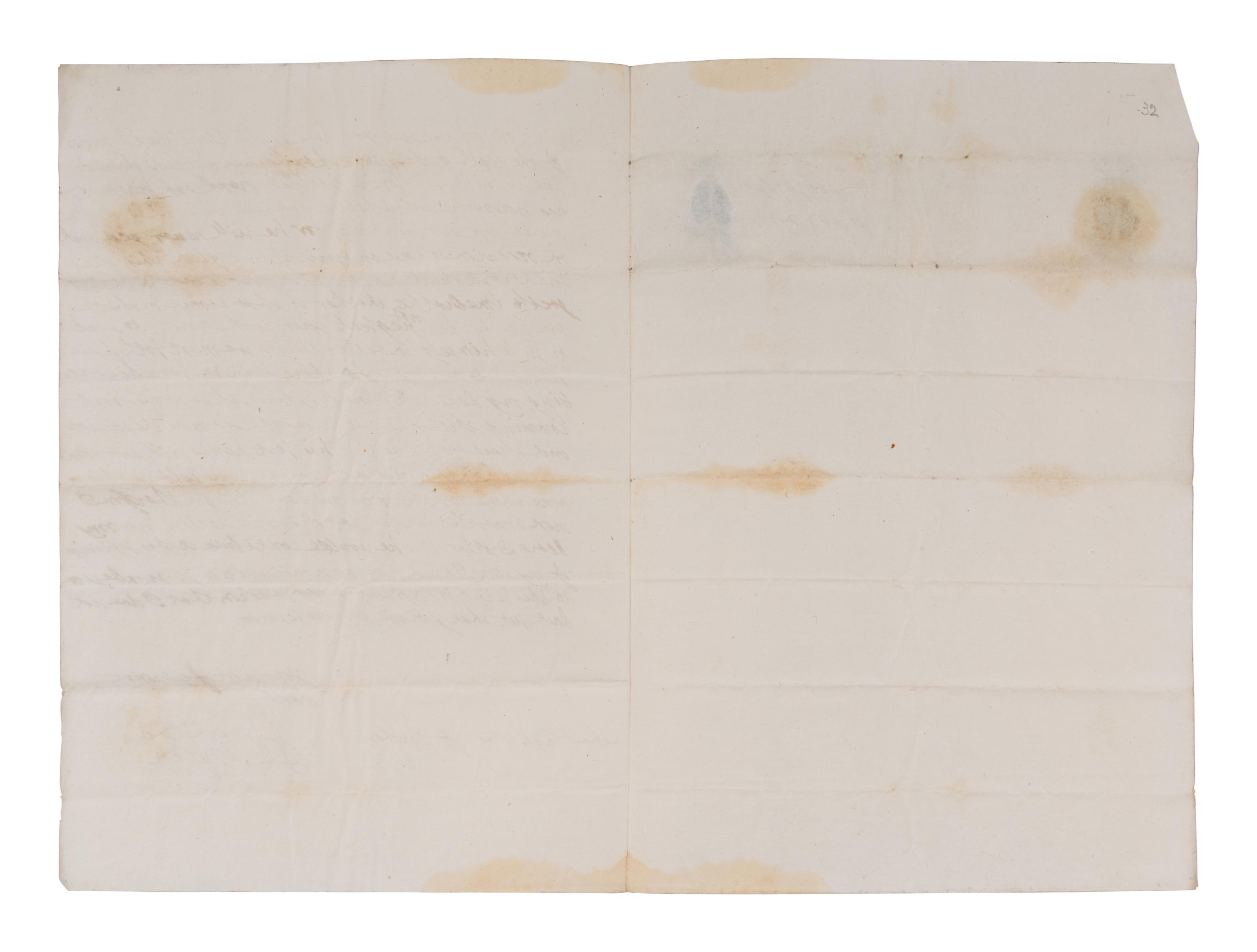 [ENGLISH & CONTINENTAL MANUSCRIPTS]. STUART, Elizabeth (1596-1662). Autograph letter signed (“Elizabeth”), to Henry Rich. The Hague, October [1637].