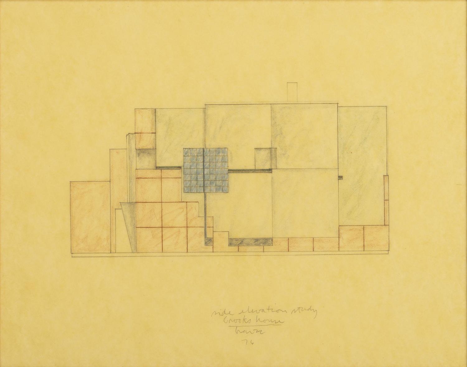 Group of 8 Architectural Drawings from The Crooks' House, 1976