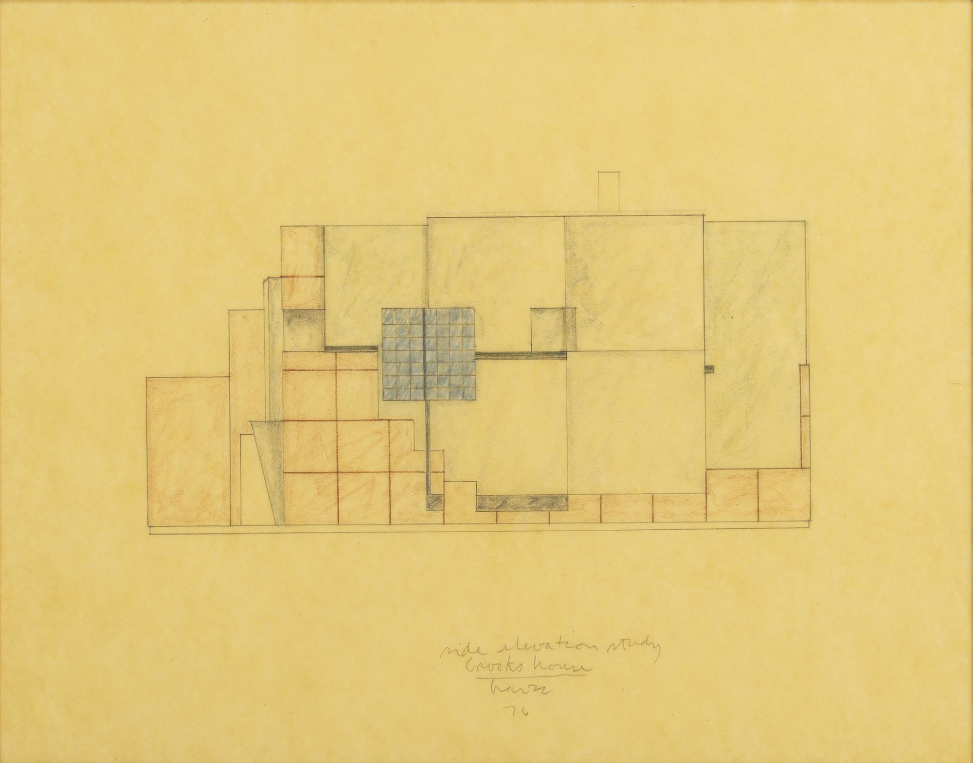 Group of 8 Architectural Drawings from The Crooks' House, 1976