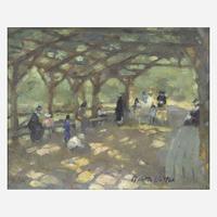 Martha Walter (American, 1875–1976) Sous la Tonnelle, Jardin des Tuileries