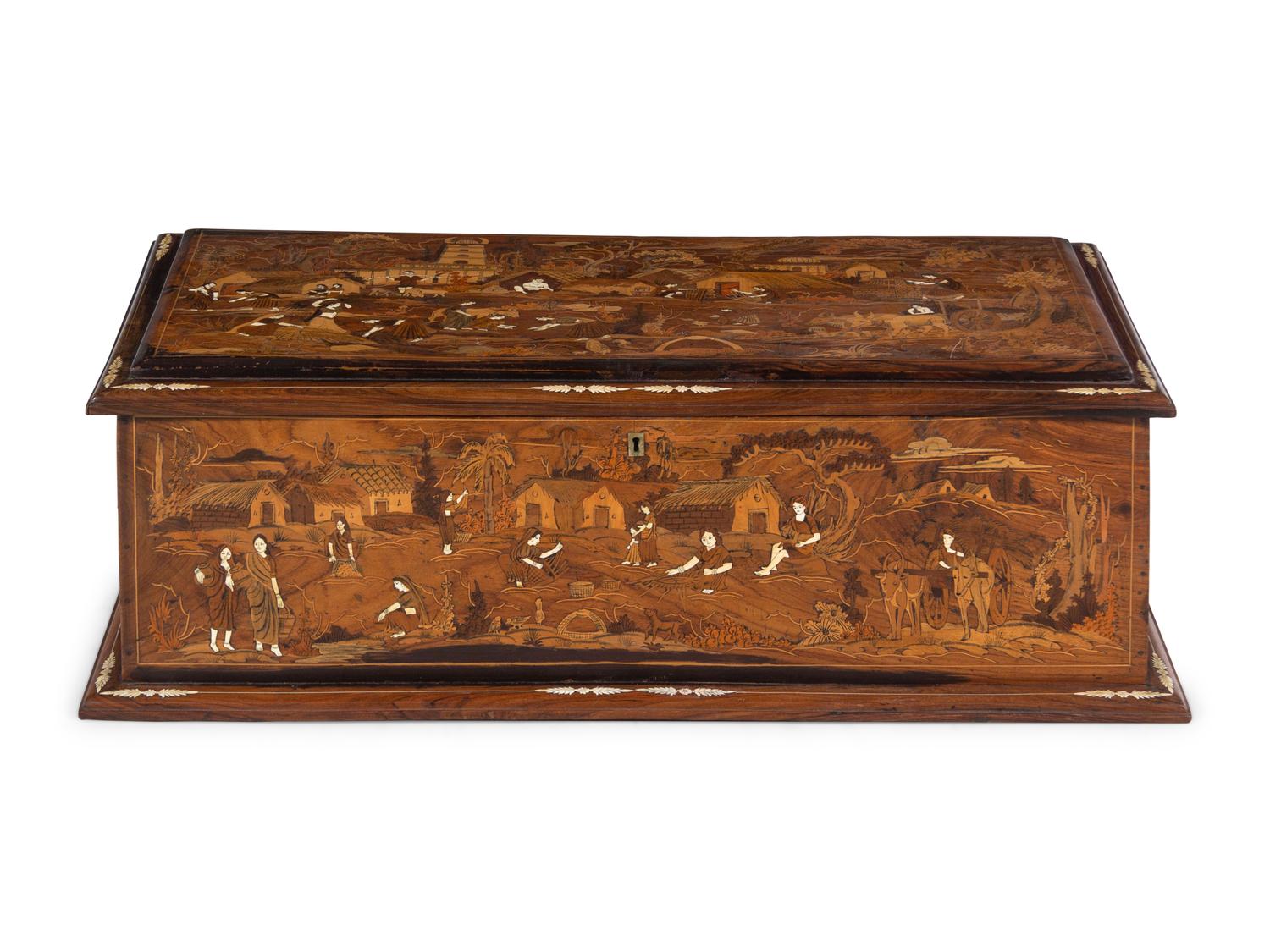 A Continental Marquetry Chest