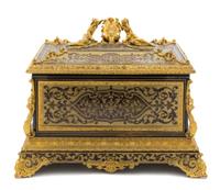 A Napoleon III Gilt Bronze Mounted Boulle Marquetry Casket Height 13 x width 16 1/2 x depth 12 inches. — ALPHONSE GIROUX, PARIS, MID-19TH CENTURY