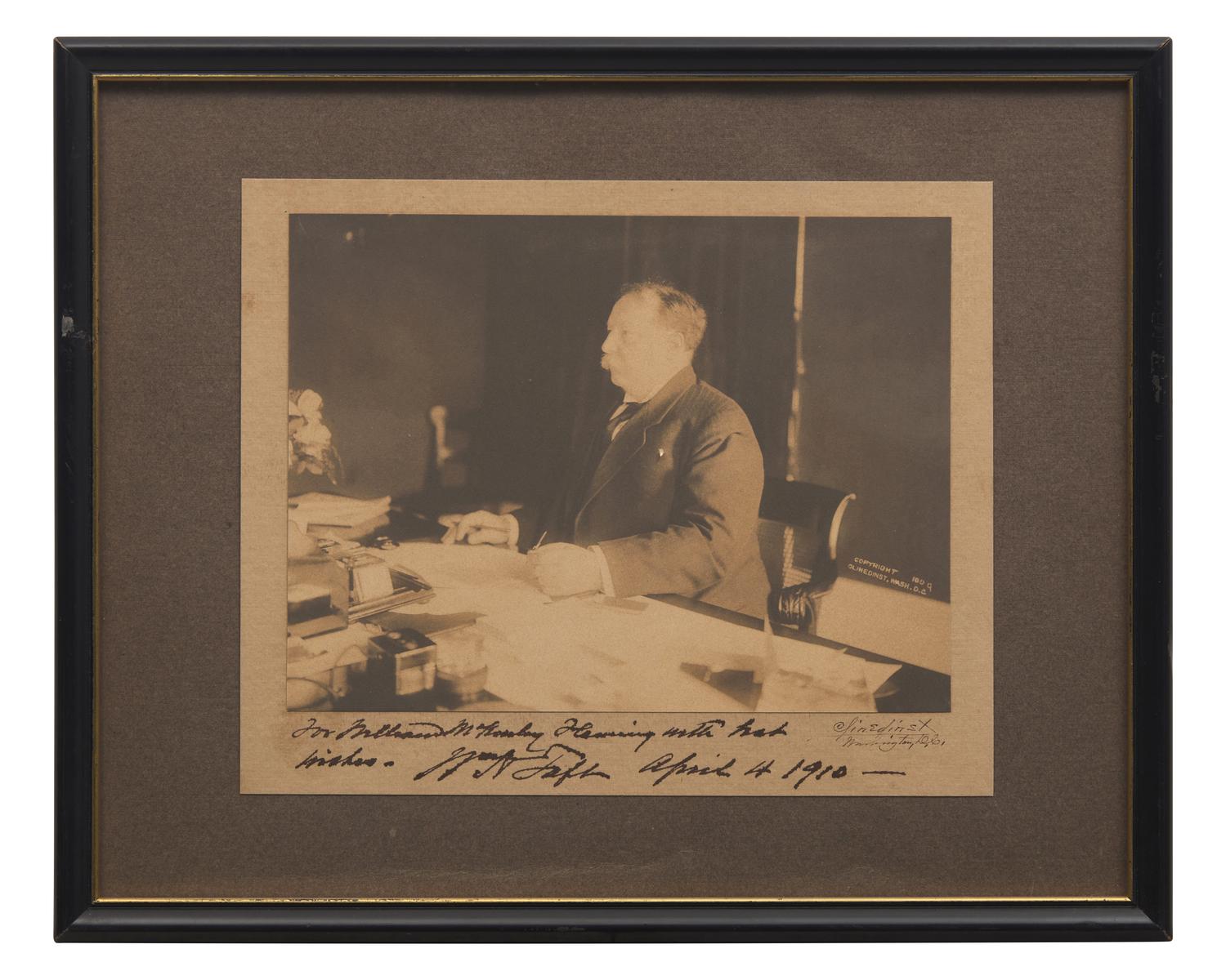 [Presidential] Taft, William H. Inscribed Photograph