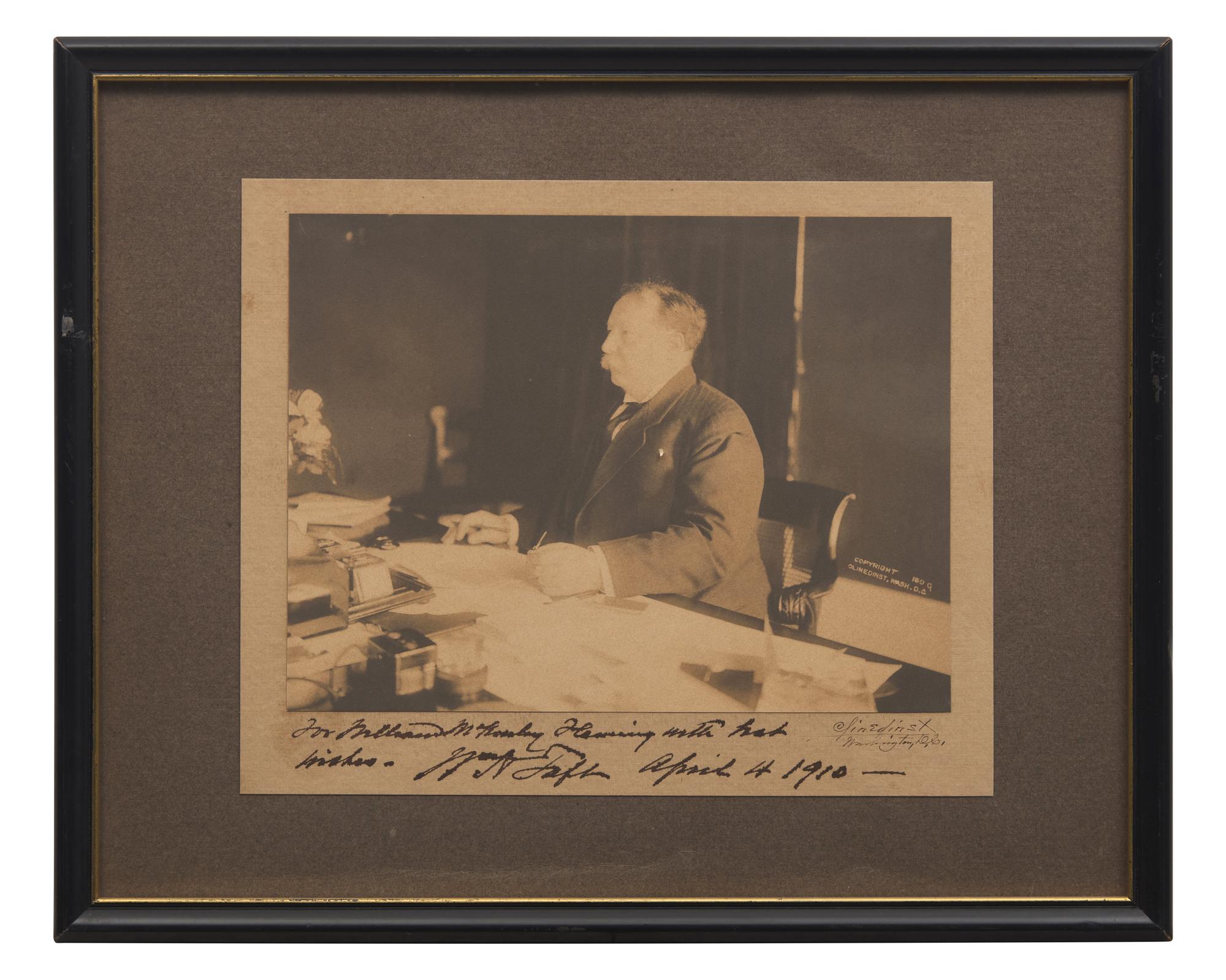 [Presidential] Taft, William H. Inscribed Photograph