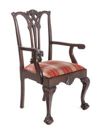 An Assembled Set of George III Style Mahogany Dining Chairs