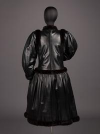 Yves Saint Laurent Haute Couture Leather Coat with Fur Trim, Fall 1976
