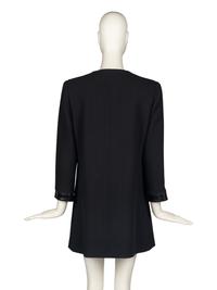 Pierre Cardin Haute Couture Black Jacket with Vinyl Accents