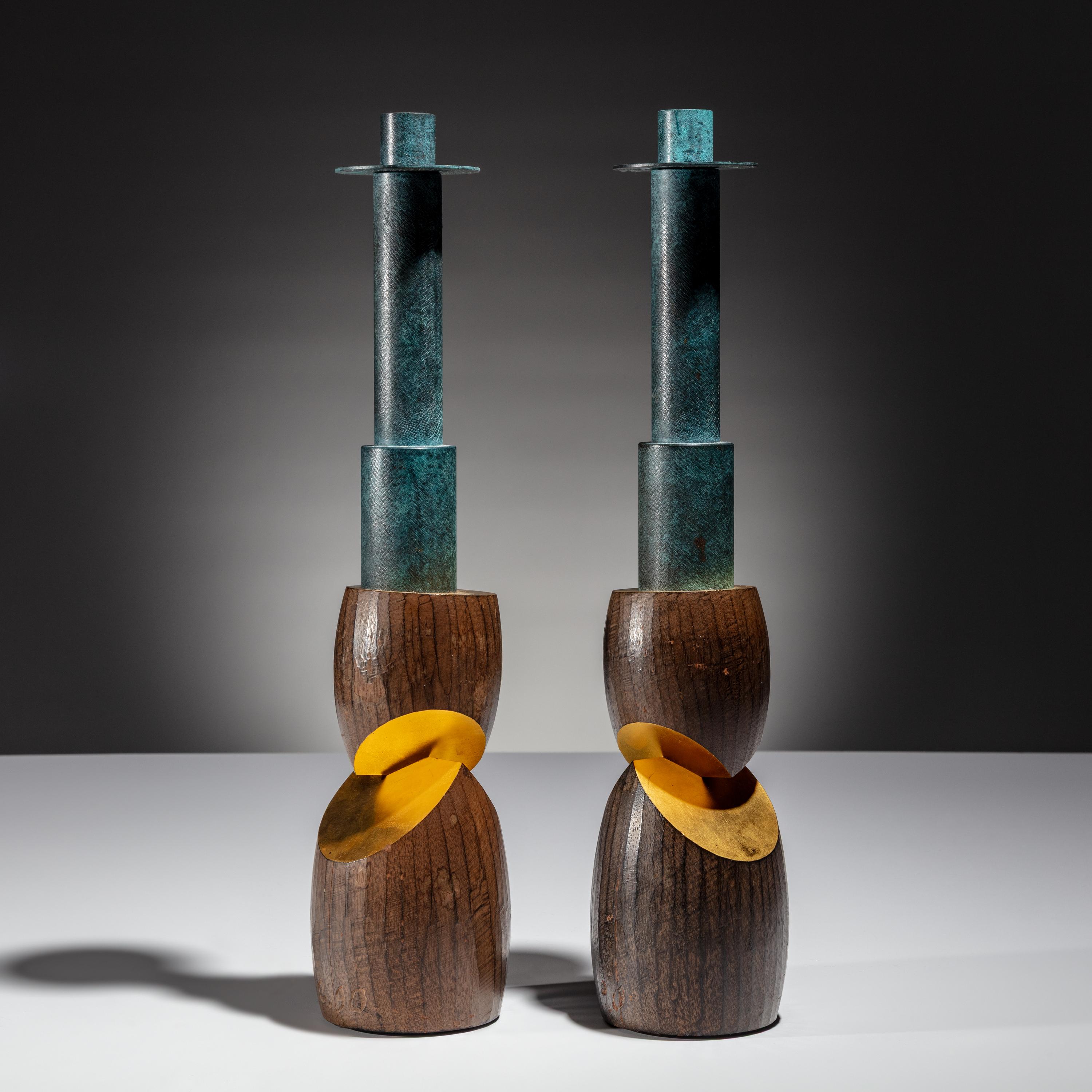 Wendell Castle (American, 1932–2018) — Pair of Candlesticks, 1990