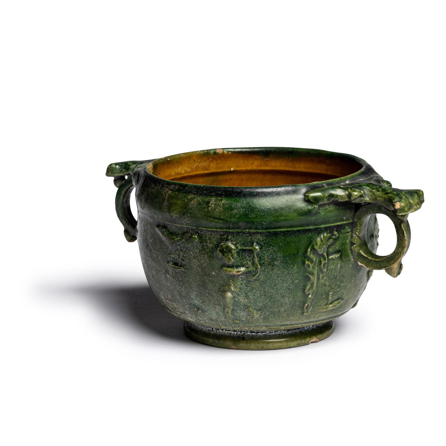 A Roman Lead-Glazed Skyphos