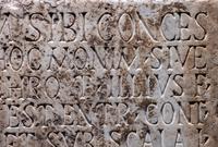 A Roman Marble Commemorative Plaque