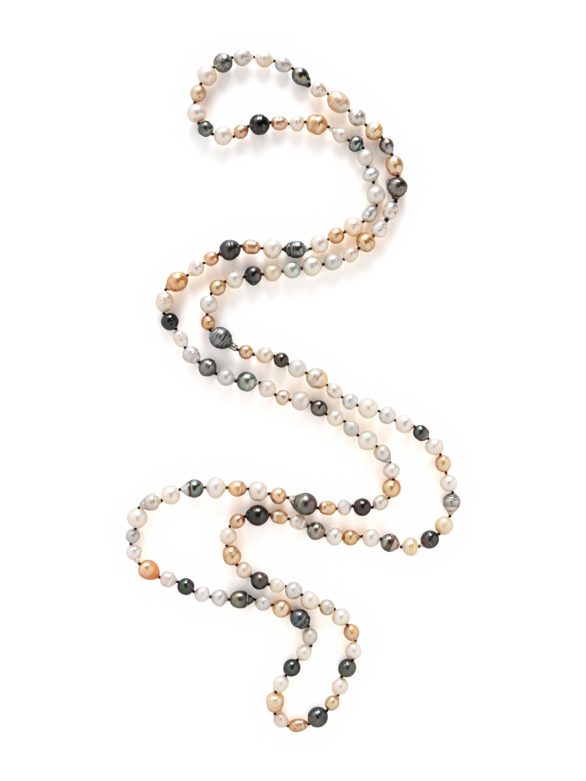 MULTICOLOR CULTURED PEARL NECKLACE