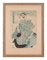 Six Japanese Woodblock Prints