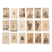 [Civil War] Group of 35 Carte de Visites of Union Soldiers from New York and New Jersey