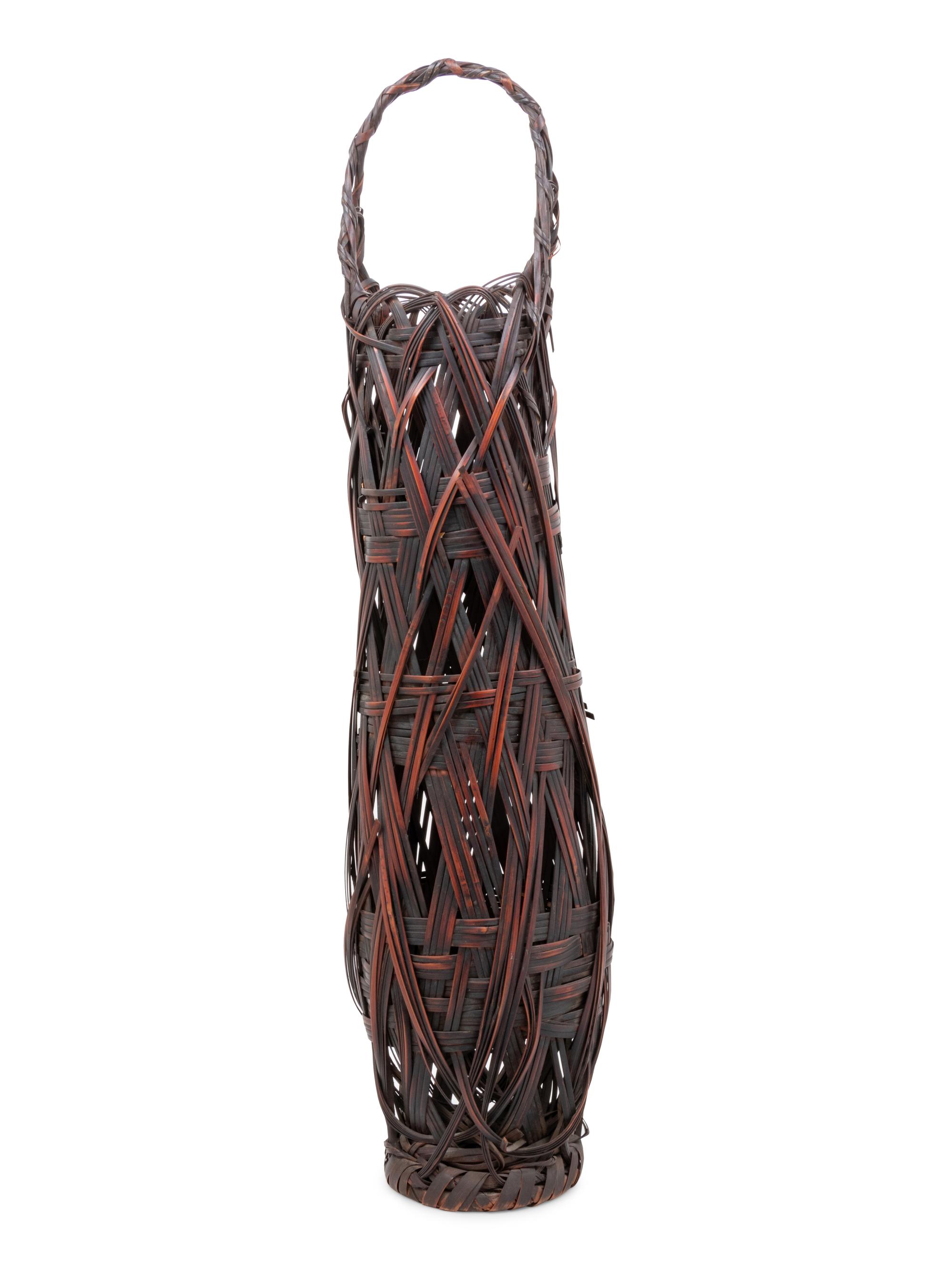 A Bamboo Flower Arranging Basket