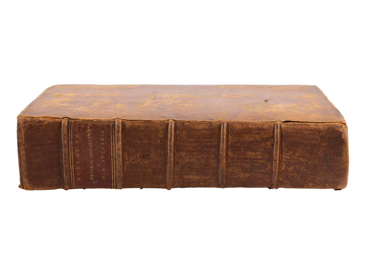Constitutions of the United States and Pennsylvania with Acts of Pennsylvania (1791-1795). [Philadelphia?]: N.p., [1796?].