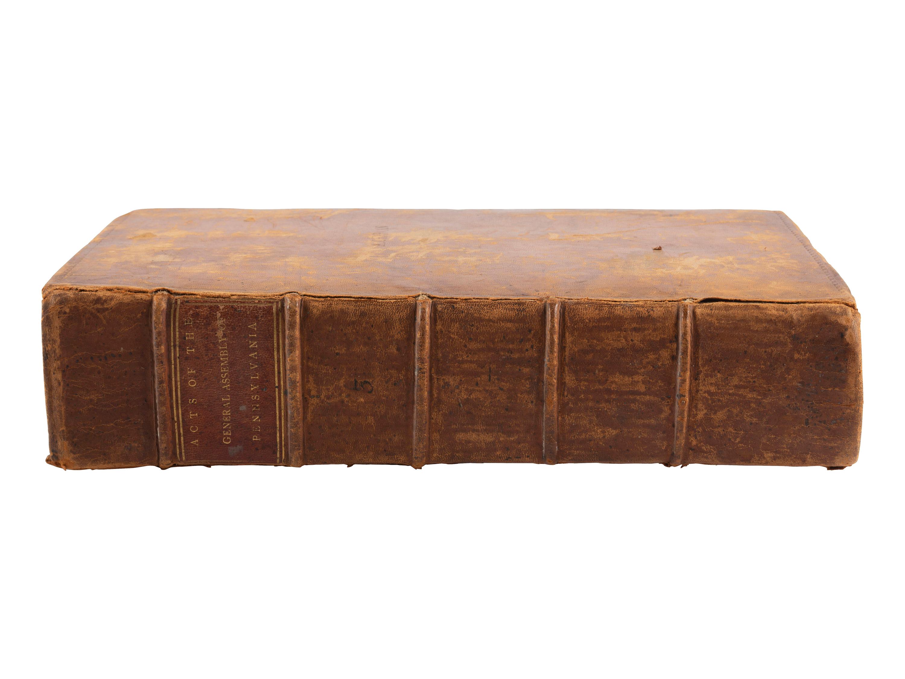 Constitutions of the United States and Pennsylvania with Acts of Pennsylvania (1791-1795). [Philadelphia?]: N.p., [1796?].