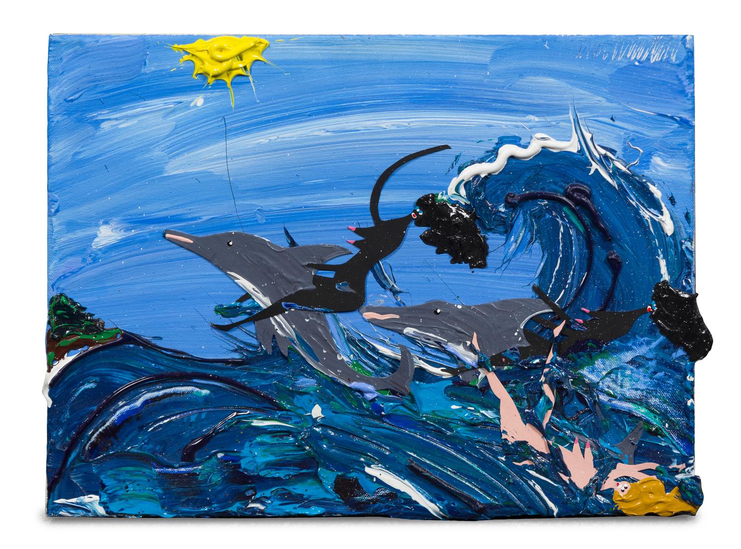 Devin Troy Strother, (American, b. 1986), "bitch lemme get a ride on yo dolphin tho" said Mary to Quiesha, 2013