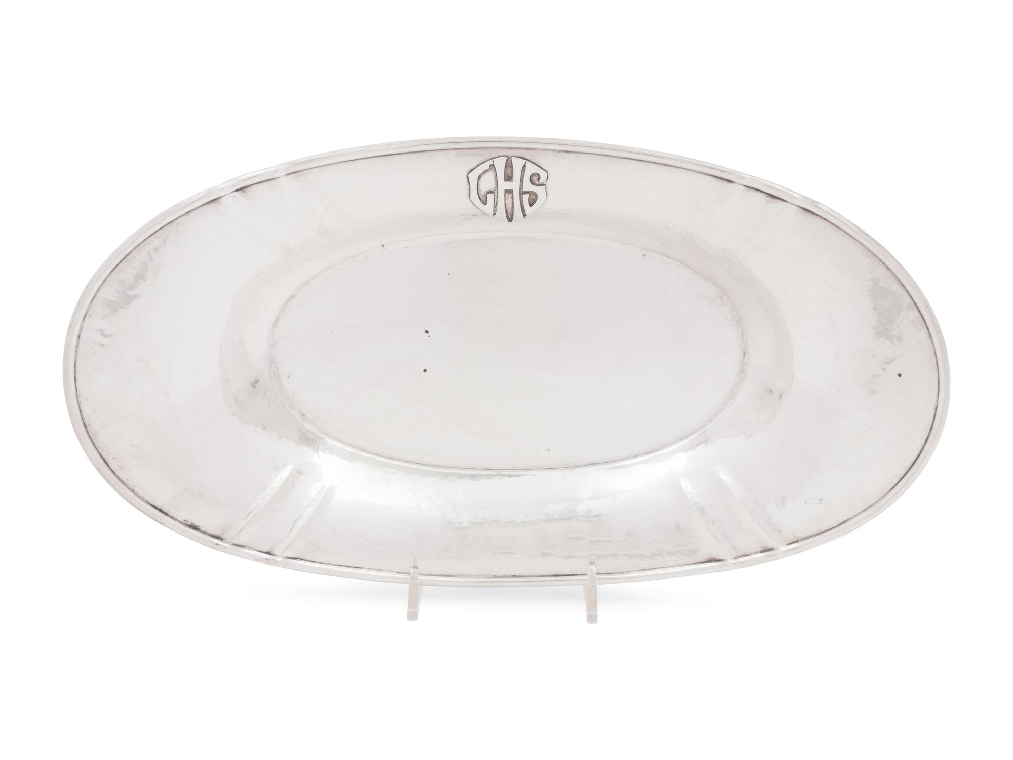 An American Silver Handwrought Dish
