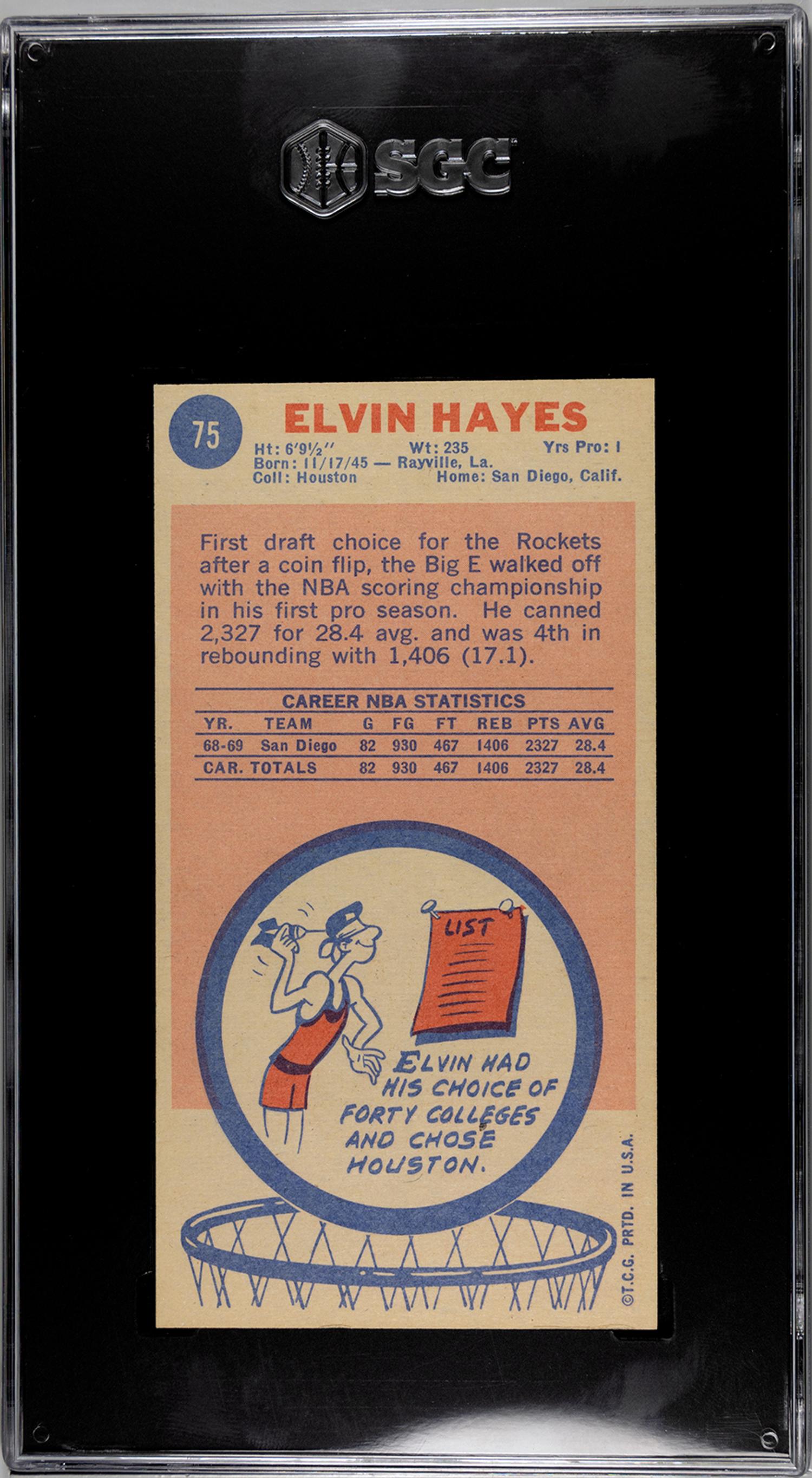 A Group of 12 SGC Graded 1969 Topps Hall of Fame and Rookie Basketball Cards